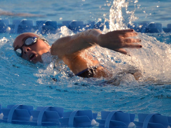 Kalanne Krouse is Arnold’s top-seeded girl in competition in the 200 IM and is also part of a second-seeded girls 400 freestyle relay team.