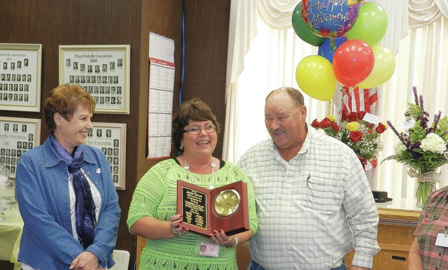 Angie Bruce honored at retirement