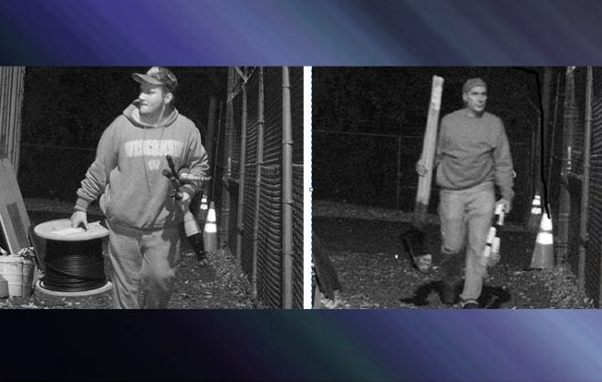 These men are sought in connection with the theft of copper and other items from a PECO substation in Bristol Township.