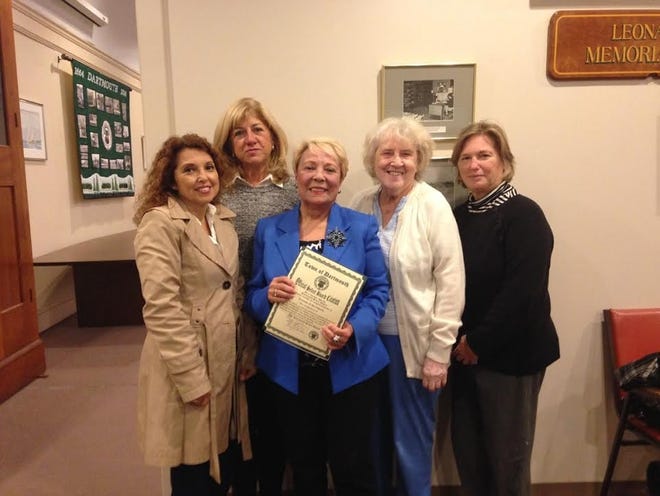 Dartmouth Friends of the Elderly received a citation from the Board of Selectmen Nov. 3. From left to right: Terry Larson, Susan Bullock, President Maria Connor, Ellie White and Ellen Hull.