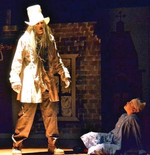 Courtesy photo

Jacob Marley (Jesse Ware) torments Scrooge.