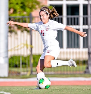 Former Mosley standout Chelsey Williams broke the school record for career goals scored at Troy University this season with 25.