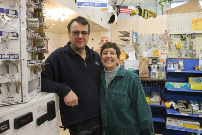 David and Toni Chappel took over Damon's Hardware on Main Street in Wakefield from his aunt in 1982. David, 67, says Damon's has provided a respectable living, but he's tired of 85-hour work weeks. His wife, Toni, 66, agrees.