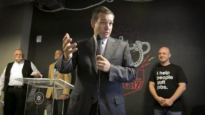 U.S. Sen. Ted Cruz talks about Internet policy at Austin’s Capital Factory Friday.