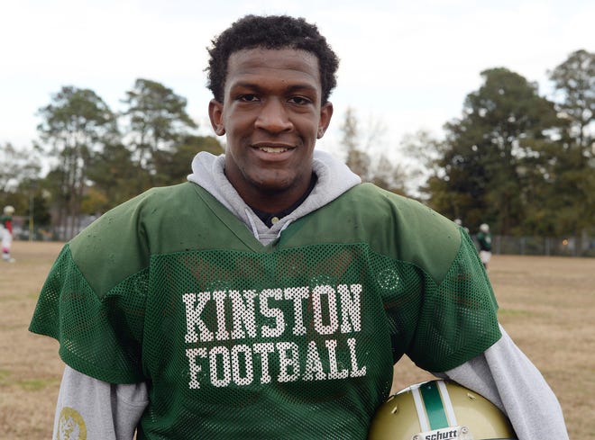 Kinston’s Jay Artis threw the game-winning touchdown in the first round of NCHSAA 2AA playoffs last Friday night against Burlington Cummings.