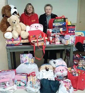 Courtesy photo

Carol Lombard, left, of Toys for Tots, and Nancy Ford, the finance chair of the YCRC.