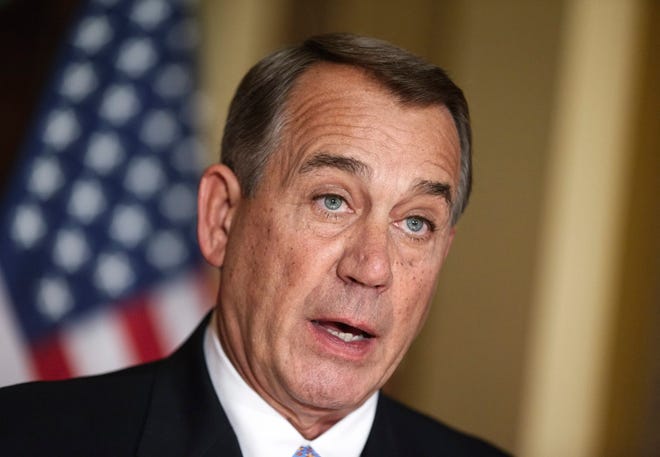 "We're working with our members, looking at the options that are available to us, but I will say to you: The House will, in fact, act," House Speaker John Boehner, R-Ohio, said at a news conference Friday.