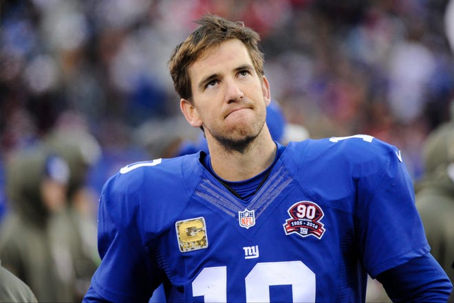 Giants quarterback Eli Manning is coming off a five-interception day against San Francisco last Sunday. He looks to rebound against Dallas on Sunday night. Associated Press