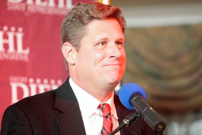 Geoff Diehl, R-Whitman, says he hopes to block any state pay raises, including his own.