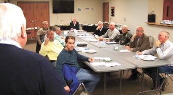 St. Joseph County Administrator Pat Yoder addressed State Sen. Bruce Caswell and township officials at last week's quarterly gathering of the county's township supervisors in White Pigeon. Yoder was invited to attend and elaborate on a number of matters, including the county's delinquent-tax fund.
