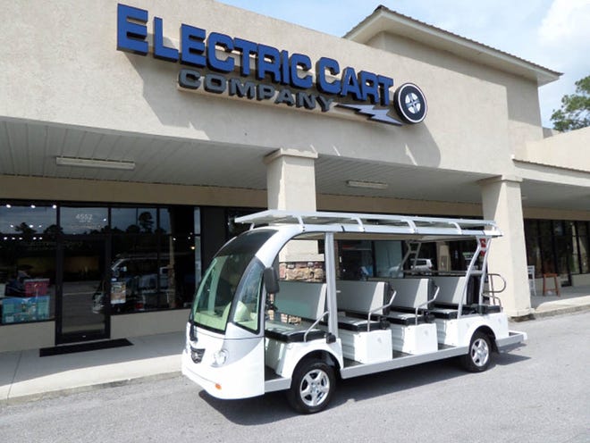 Electric Cart Company’s electric cart bus to make debut at parade.