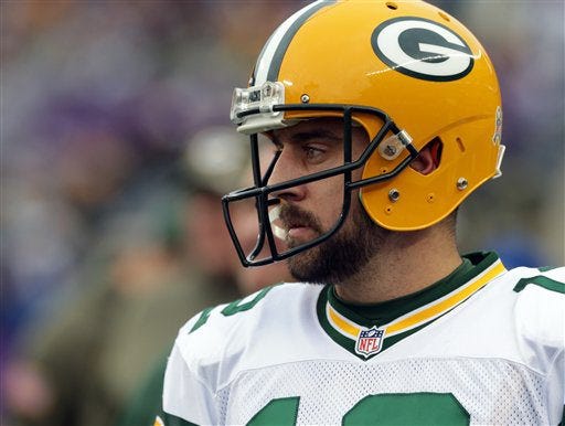 Packers quarterback Aaron Rodgers has watched extensive film on Tom Brady. AP Photo/Jim Mone