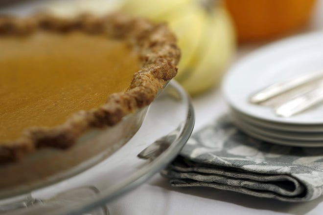 For a slight twist on the classic, bump up the flavors in your pumpkin pie using a crust made with bourbon and bacon fat.