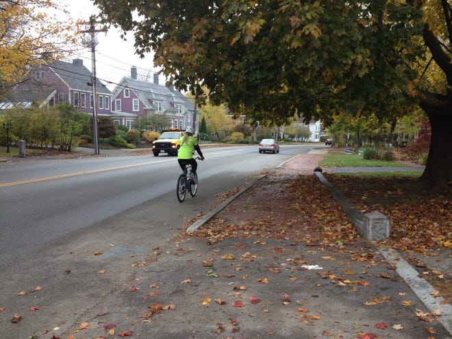 The city of Portsmouth launched an initiative that could lead to bike lanes being installed as soon as late summer or early fall along a busy stretch of Lafayette Road and Middle Street. Courtesy photo