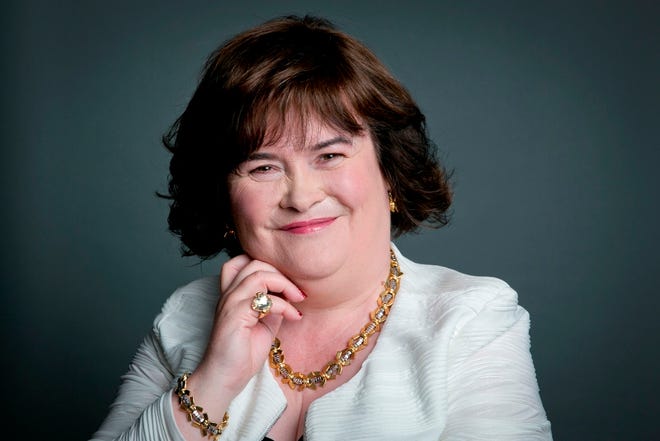 Scottish singer Susan Boyle poses for a portrait in promotion of her U.S. tour in New York.