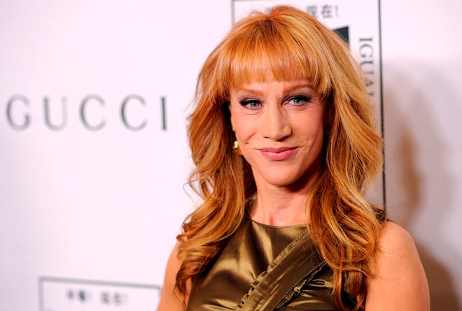 Kathy Griffin poses at the "Make Equality Reality" event at the Montage Hotel in Beverly Hills, Calif. E! network has named Griffin as the new host of “Fashion Police,” replacing the late Joan Rivers when it returns in January 2015 for coverage of the Golden Globes.