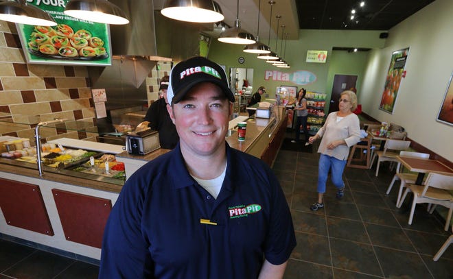 Robbie Monroe is the franchise owner of the new Pita Pit restaurant at The Pavilion at Port Orange. It’s the Coeur d’Alene, Idaho-based chain’s first location in the Volusia-Flagler area.
