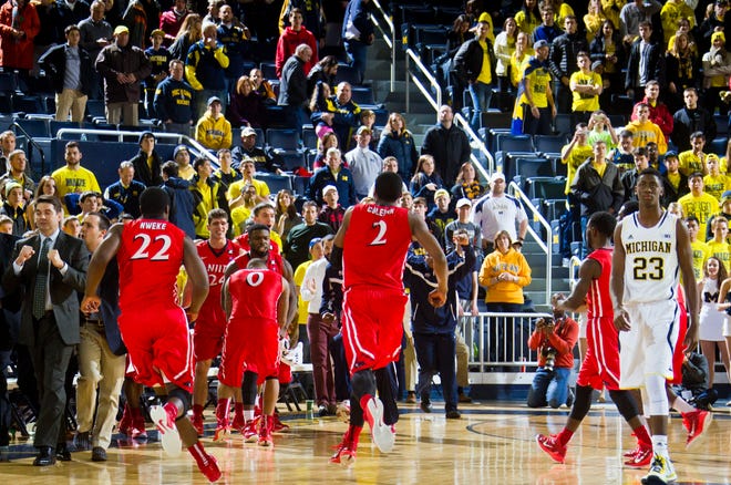 NJIT, the only Division I basketball independent, defeated No. 17 Michigan, 72-70, in Ann Arbor, Mich. on Saturday. The Associated Press