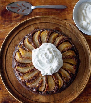 Pear and Gingerbread Upside-Down Cake