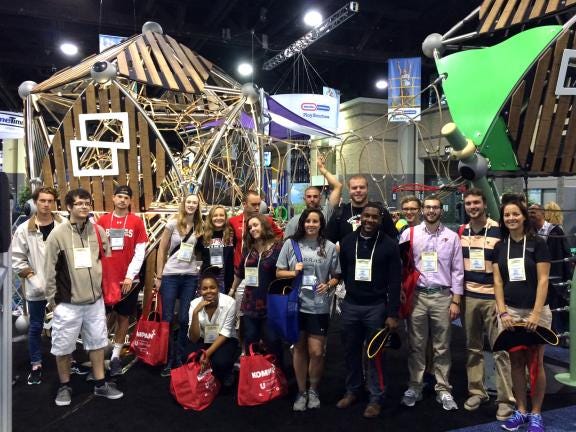 Gardner-Webb University Marketing Instructor Mischia Taylor took her students recently to the 2014 National Recreation and Parks Association (NRPA) Annual Conference in Charlotte. Photo submitted by GWU