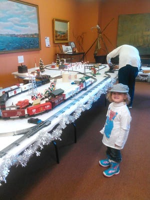 Molly Dayton, age three, enjoyed herself at the December 6 Open House.