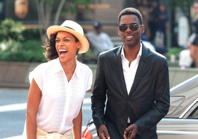 Chris Rock plays a New York comic with a "serious" movie opening and Rosario Dawson is a reporter assigned to write a profile of him in "Top Five."