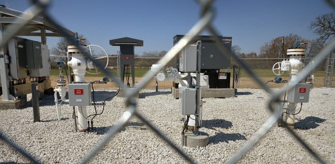 A TransCanada Keystone XL pipeline valve station in Texas.