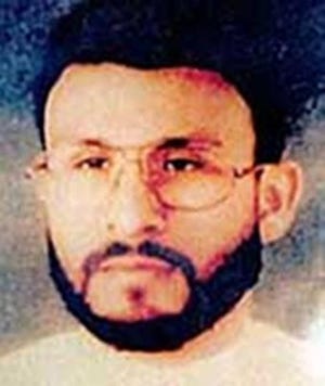 This photo provided by U.S. Central Command, shows Abu Zubaydah, date and location unknown. When the CIA sought permission to use harsh interrogations methods on a captured al-Qaida operative, the response from Bush administration lawyers was encouraging, even clinical. In one of several memos that would form the legal underpinnings for brutal interrogation techniques, the CIA was told that Abu Zubbaydah could lawfully be place din a box with an insect, kept awake for days at a time and repeatedly slapped in the face. (AP Photo/U.S. Central Command)