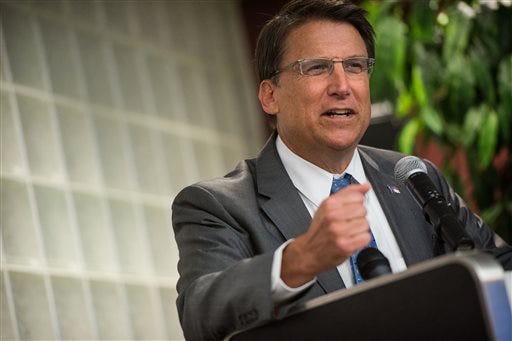 Soon after taking office, North Carolina Gov. Pat McCrory and U.S. Rep. Mark Sanford of South Carolina accepted six-figure stock payouts from an online mortgage broker accused by regulators of deceiving its customers.