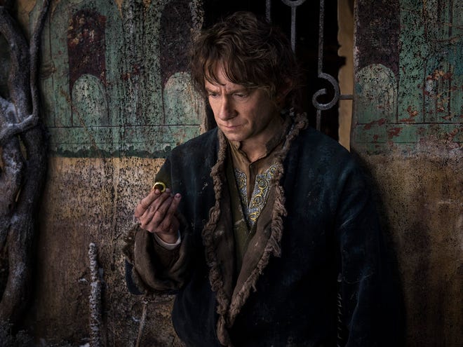 In this image released by Warner Bros. Pictures, Martin Freeman appears in a scene from "The Hobbit: The Battle of the Five Armies."