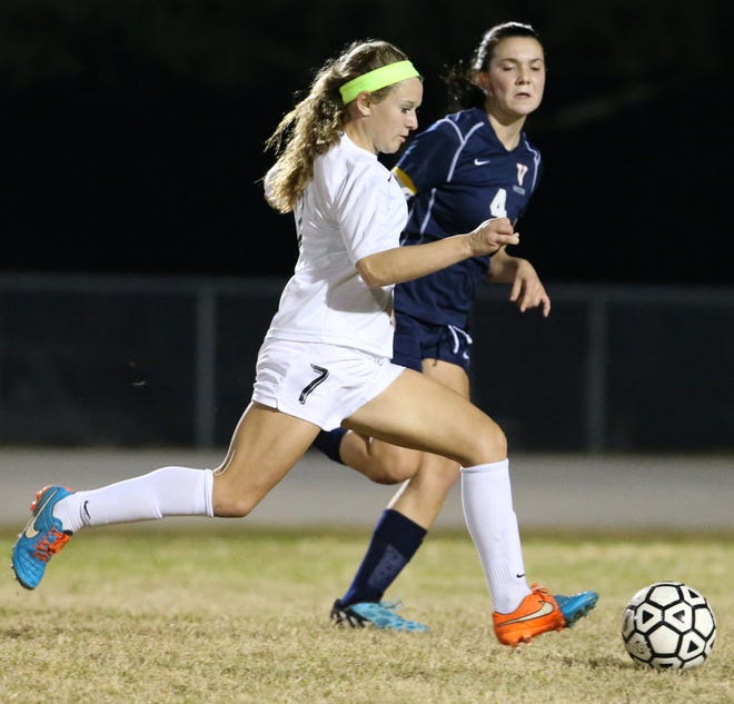Forest's Sophie Putzeys scored three goals to lead the Wildcats to a 5-0 victory over Vanguard at Forest Field on Thursday night.
