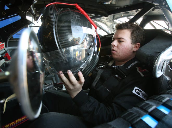 Michael Lira prepares to turns laps Friday during ARCA testing at Daytona International Speedway. The 17-year-old Spruce Creek senior has to wait 208 days before he can actually compete on superspeedways.