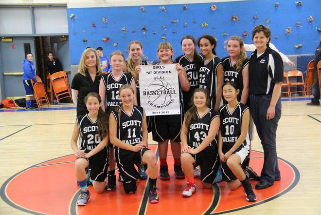 The Scott Valley Panthers A Division girls basketball team defeated Sisson 30-16 to earn the SCAL tournament title for large schools in Mount Shasta on Wednesday. The team also won the regular season league title.
        Daily News Photo/Bill Cho