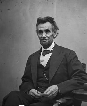 The 16th President of the United States, Abraham Lincoln.