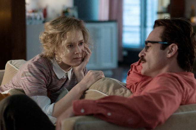Amy Adams and Joaquin Phoenix in “Her,” about a man who falls in love with his computer’s operating system.
