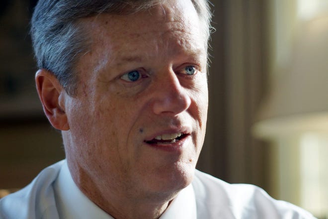 Governor-elect Charlie Baker of Swampscott talks with the Marblehead/Swampscott Reporter about his plans for the State of Massachusetts during his administration. Wicked Local Staff Photo / Kirk R. Williamson