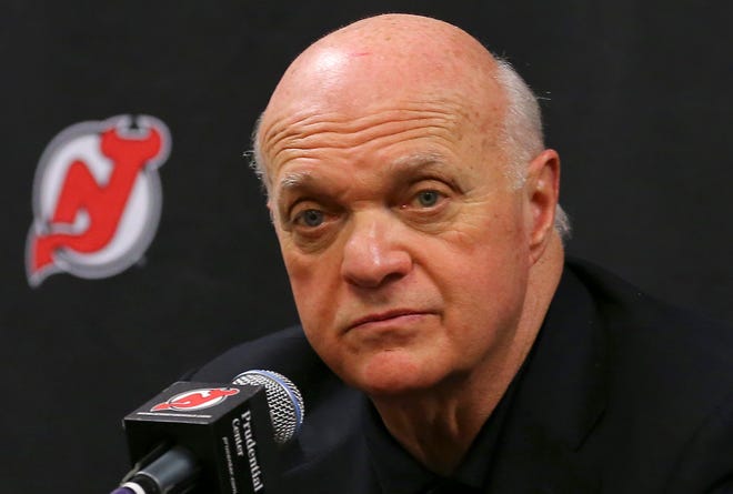 New Jersey Devils president, general manager and coach Lou Lamoriello. (AP Photo/Adam Hunger)