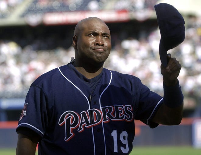 San Diego Padres' Tony Gwynn died on June 16, 2014. He was 54. Gwynn died from oral cancer, something he said chewing tobacco was a major cause of. (AP Photo/Lenny Ignelzi, File)