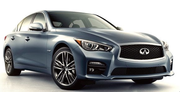 The Infiniti Q50 changes little for 2015; its angles, curves and LEDs hint at the electronic sophistication available. The self-driving features provide the comfort and relaxation of moving from economy up to business class.