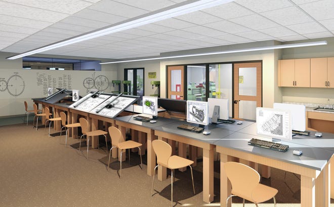 Construction began this year on new classroom renovations at Wells High School.