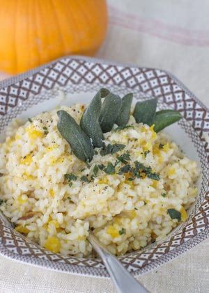 Like omelets or tortillas, risotto is attractive as a weeknight dinner because of its flexibility.