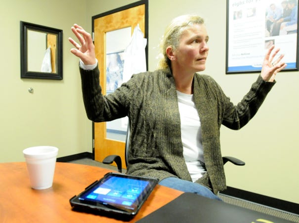 Tracey Brown talks about the newly developed app that help her control her hearing aids and how it has helped her.