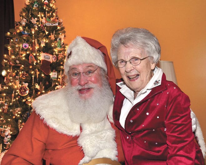 Santa paid a surprise visit to Anna Mae Wilson Beckley on Christmas Eve. It was the first time the 93-year-old Harrison County resident had been visited by Santa.