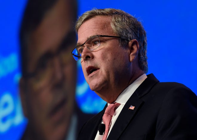 FILE - In this Nov. 20, 2014 file photo, former Florida Gov. Jeb Bush speaks in Washington.