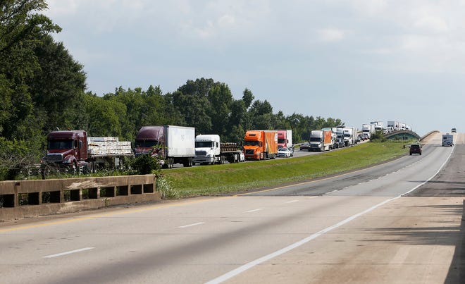 Interstate 20/59 near Fosters is shown. While Tuscaloosa residents think of Interstate 20/59 as their access to work, shopping or a vacation, some cars traveling the highway could be carrying a man, woman or child forced into the bonds of human trafficking.