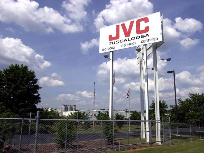 The JVC Tuscaloosa plant is seen in 2002. Cinram Operations Inc. is closing its Cottondale plant, formerly JVC America.