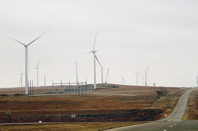Wind farm progressing