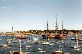 The U.S.S. Constitution in Marblehead Harbor, 1997. COURTESY PHOTO/MARBLEHEAD MUSEUM ARCHIVES