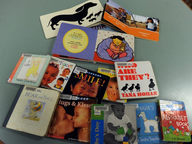 A small selection of board books available at Cesar Chavez Library in Stockton.  

CALIXTRO ROMIAS/THE RECORD