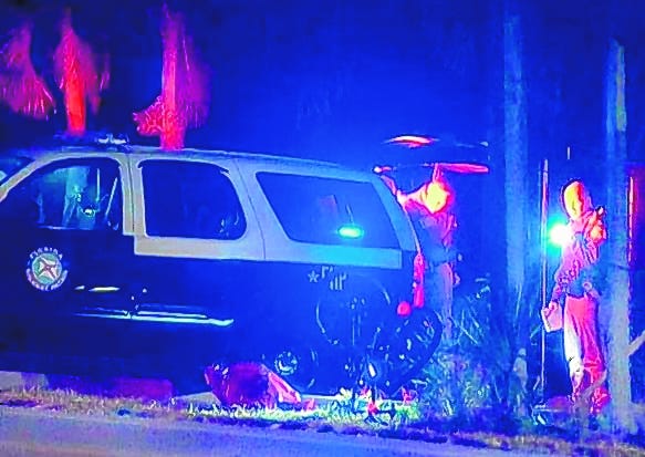 Florida High-
way Patrol personnel respond to a hit-and-run crash that killed a bicy-
clist on 15th Street East early Friday.SNN /